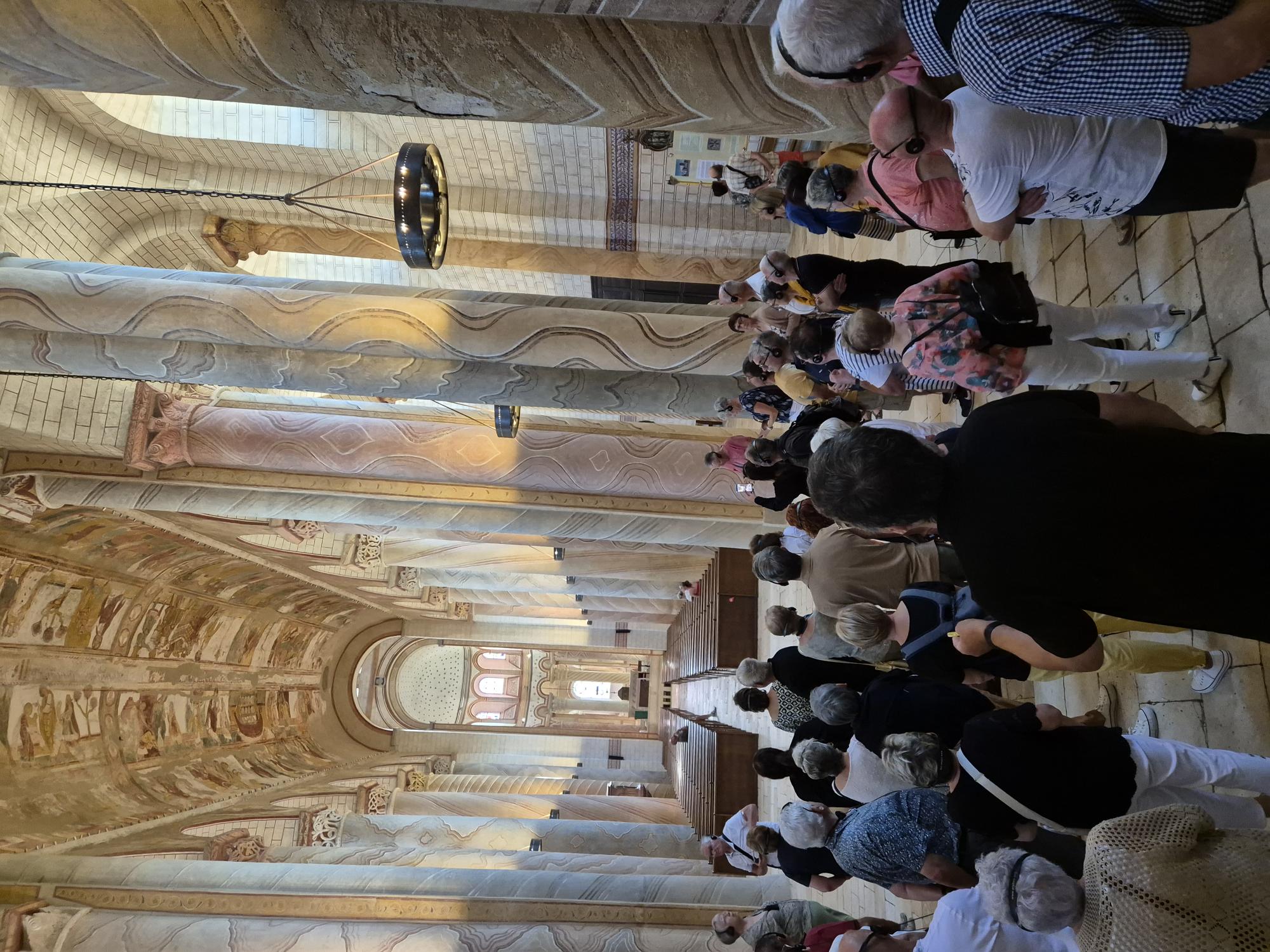 Photo prise lors de la visite de lAbbaye de St Savin